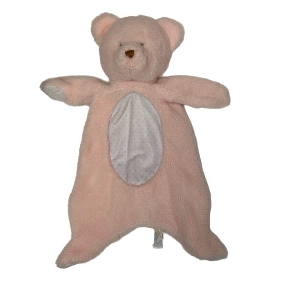 Douglas Baby Pink Bear Sshlumpie cuddle snuggly stuffed animal blanket - Picture 1 of 3